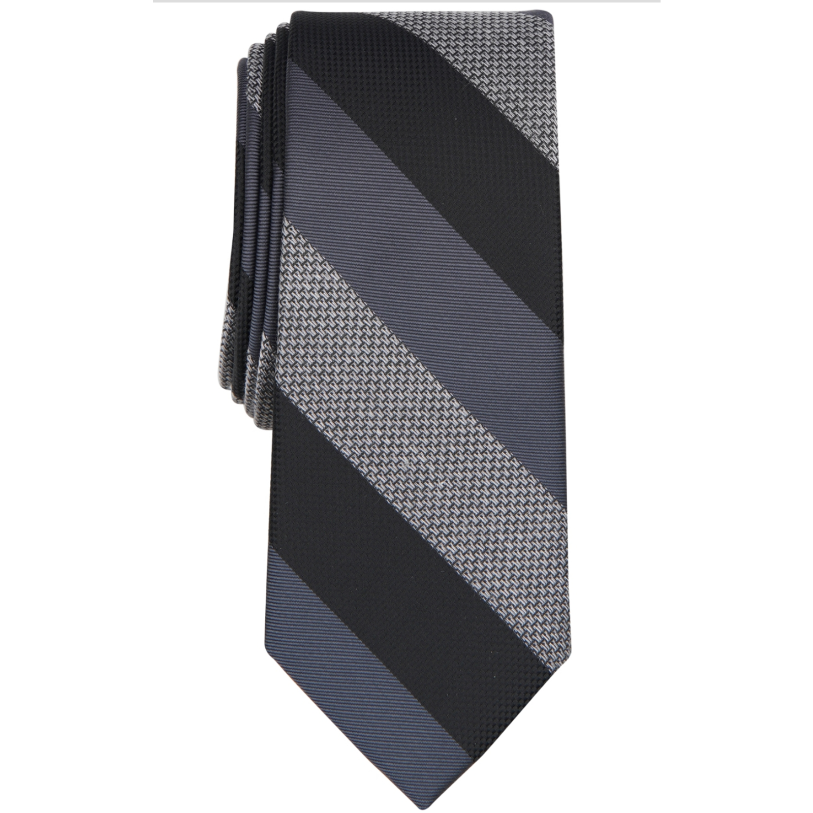 Bar Iii Men Gaffney Stripe Tie Black Multi
